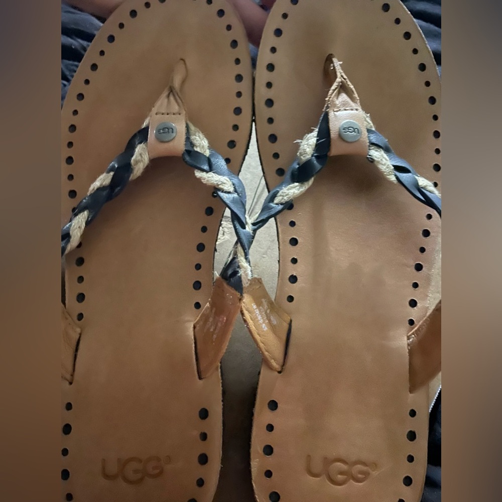 UGG Navie & Jute Braided Sandal NWOB